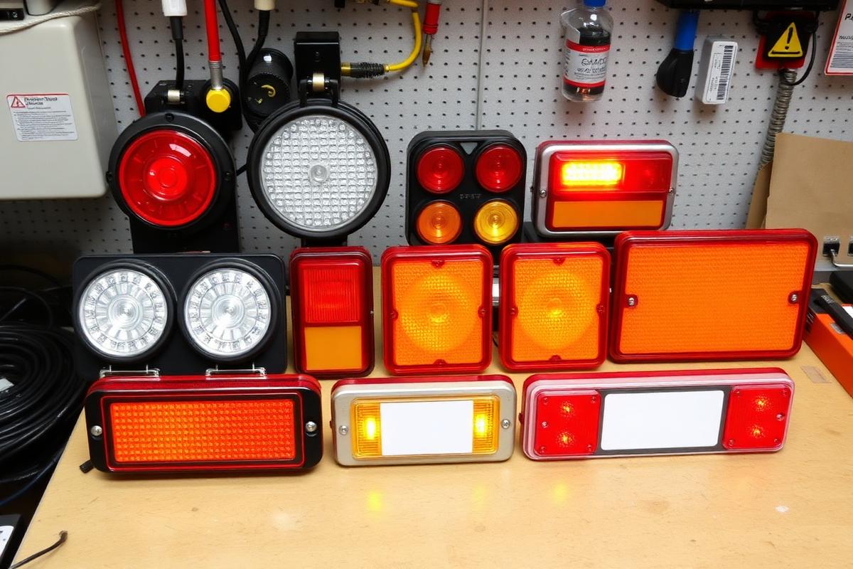 LED trailer stop, tail, indicator and marker lights
